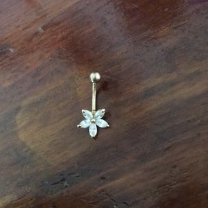 14k gold belly ring